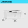 HP LaserJet Pro M110w printeris - A4 vienkrāsas lāzerprinteris, drukāšana, WiFi, 20 lpp/min, 100-1000 lapas mēnesī