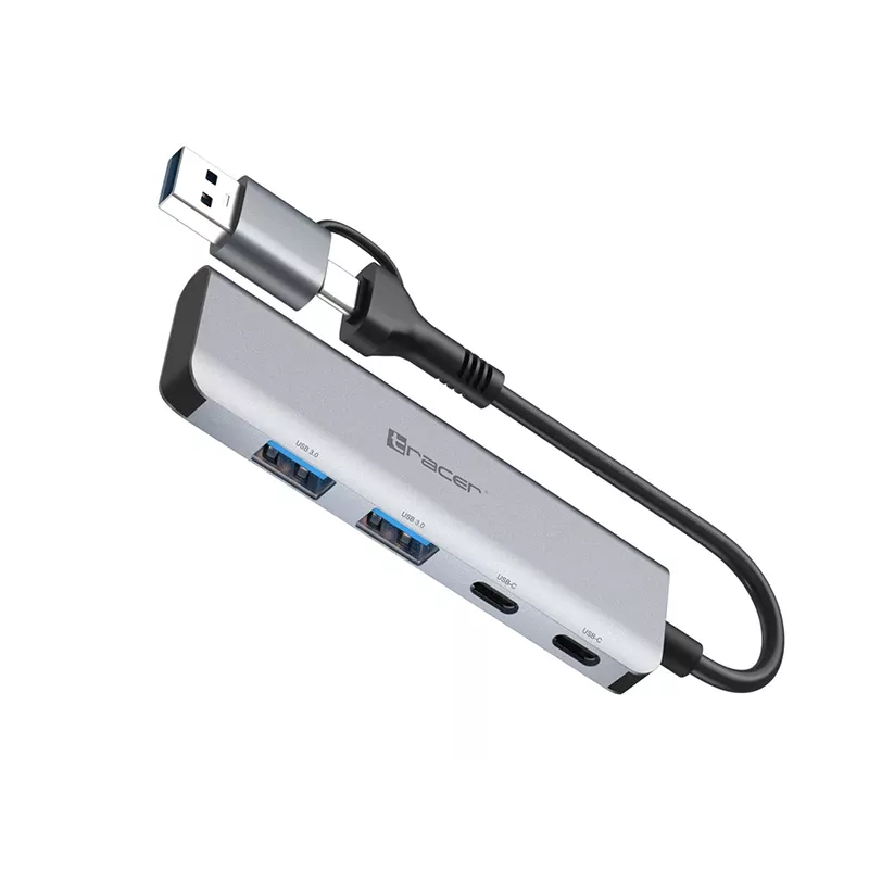 TRACER ADAPTER A-5 USB Type-C uz USB-A 2x USB-A + 2x USB-C