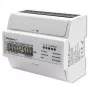 Qoltec Trīsfāžu Divvirzienu Elektroniskais Skaitītājs | DIN sliedes enerģijas patēriņa mērītājs | 400V | 100A | LCD | 4P