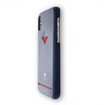 VixFox Card Slot Back Shell iPhone XSMAX, tumši zils, mugurējais vāciņš ar integrētu kabatiņu kartei