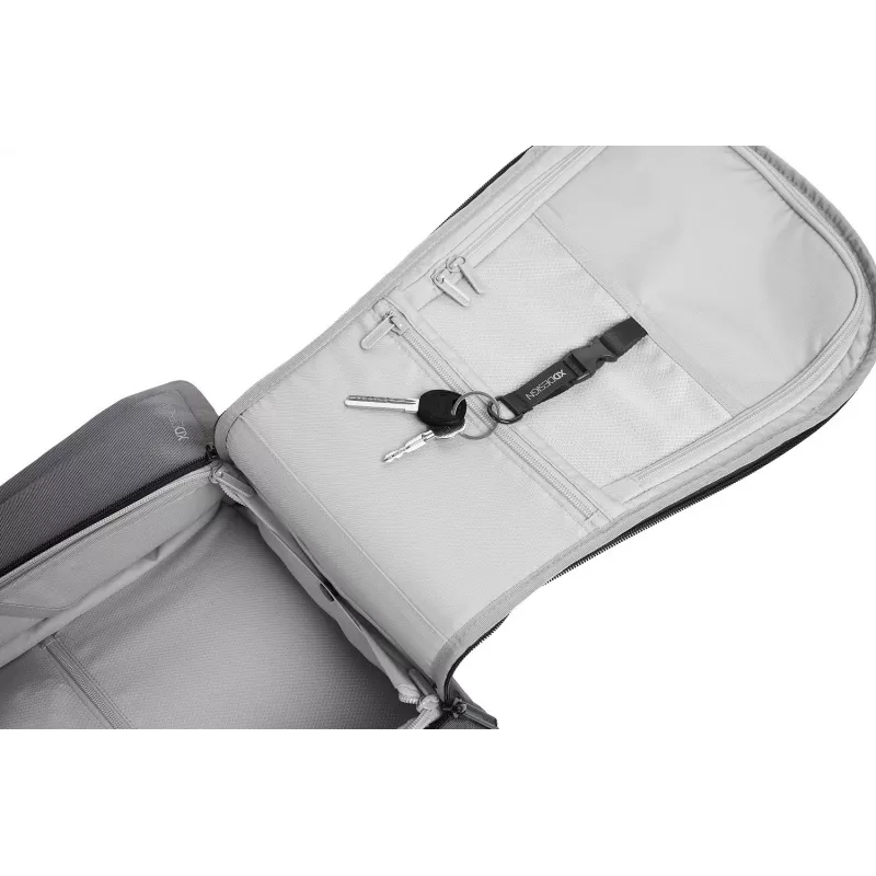 Mugursoma XDDESIGN Bizz Grey P705.932 — ūdensizturīga, viegla pilsētas mugursoma
