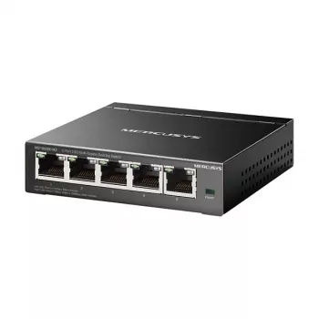 Nepārvaldāms tīkla slēdzis TP-LINK Mercusys MS105GS-M2 — 5 porti Gigabit Ethernet (10/100/1000), Melns