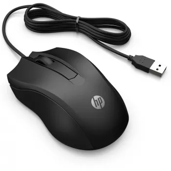 HP Wired Mouse 105, Ambidextrous, Optical, USB Type-A, 1600 DPI, Melns