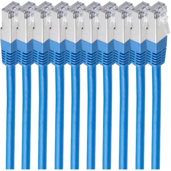 shiverpeaks BS75711-H0.25B-SET10 tīkla kabelis, zils, 0,25 m, Cat6 S/FTP (S-STP)