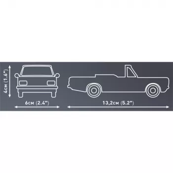 Cobi konstruktors Opel Rekord C 1700 L Kabriolets modeļa komplekts