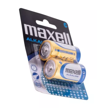 Vienreizējās lietošanas baterija MAXELL LR14 (C) Alkaline 1,5 V, 2 gab., blisterī