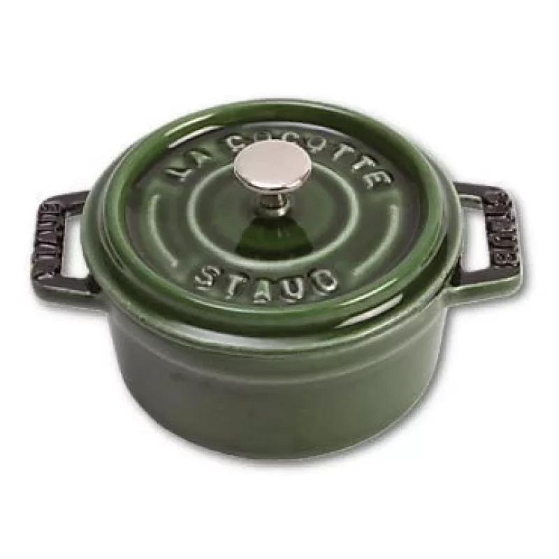Staub 40509-804 Mini Cocotte 10 cm, bazilika zaļš, čuguns