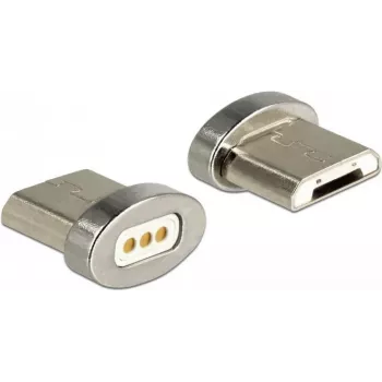 DeLOCK 65929 USB Type Micro-B magnētiskā saskarne, sudraba