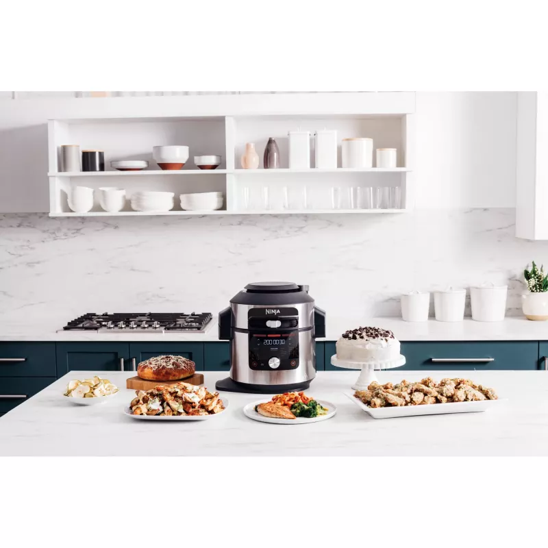 Daudzfunkcionālais pavārs Ninja OL750EU 7.5 L 1760 W Melns Nerūsējošais tērauds, 14 automātiskās programmas