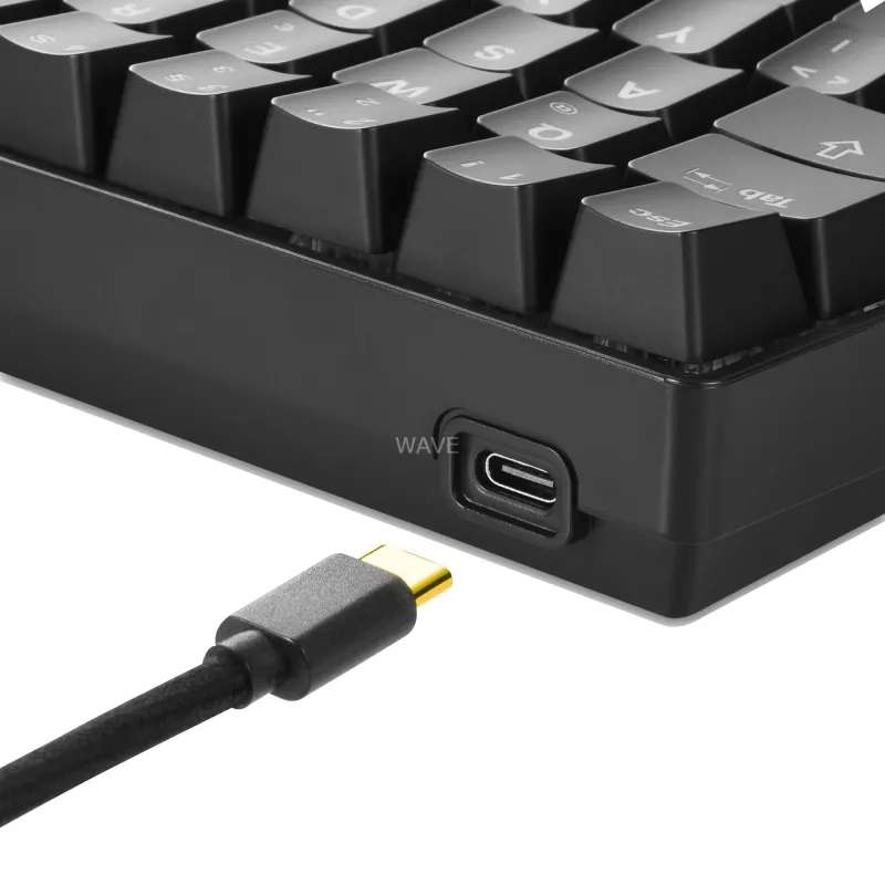 SKILLER SGK50 S4, Gaming tastatūra melna, PT-Layout, Kailh Red