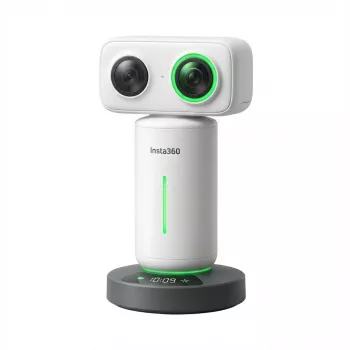 Speakerphone Insta360 Wave Ai darbināts balss skaļrunis Balts — pārnēsājama konferences ierīce