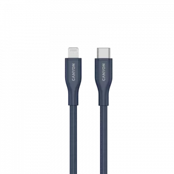 USB-C uz Lightning kabelis CANYON CLNM60 60W MFi 1 m silikona zils
