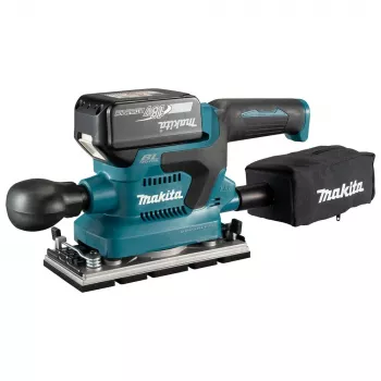 Makita DBO382Z bezvadu slīpmašīna lokšņu slīpēšanai 12000 RPM Melna, Tirkīza 200 W