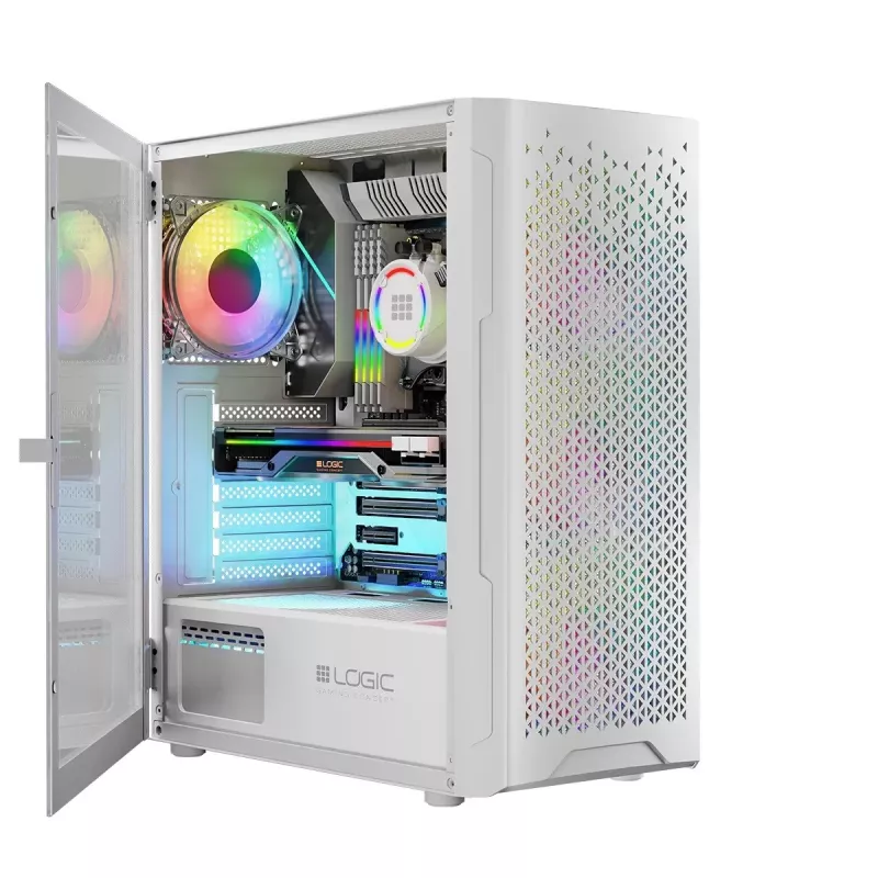 Logis ARAMIS ARGB MINIDI USB 3.0 korpuss balts
