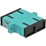 DeLOCK - Netzwerkkoppler - SC multi-mode (W) bis SC multi-mode (W) - Glasfaser - OM3 - Hellblau (Packung mit 4) (85997)