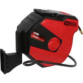 KS Tools Saspiedtā gaisa šļūtenes automātiskais uztītājs, 13mm x 15m (515.3445)