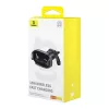 Baseus LightChaser BS-CM029 15W bezvadu lādēšanas auto telefona turētājs gaisa ventilācijas restēm, melns
