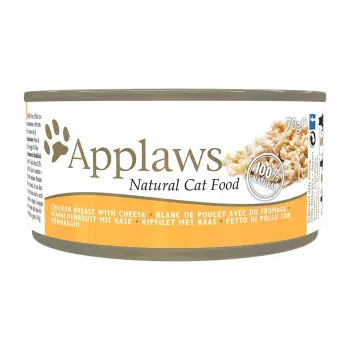 APPLAWS Vistas krūtiņa ar sieru - slapjā barība kaķiem - 70g
