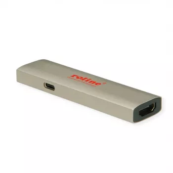 ROLINE GOLD USB-C – HDMI 8K60Hz ST/BU+ PD 60W adapteris (14.01.3478)