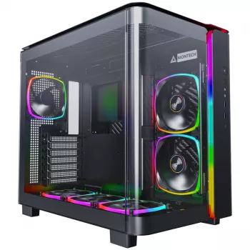 Montech KING 95 PRO Midi-Tower, rūdīts stikls, ARGB - melns