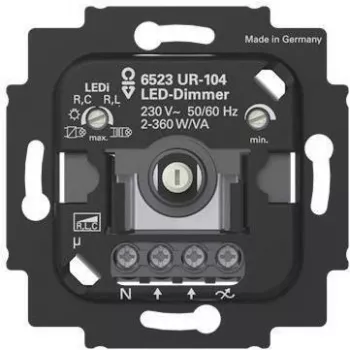 BUSCH JAEGER BJ LED-Dimmer.2+3 vadu 6523 UR-104m.N Termināls (2CKA006512A0353)