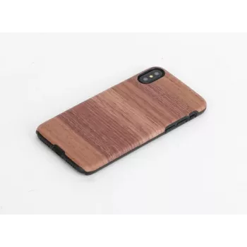 Telefona maciņš man and wood iPhone X/XS, Strato Black, aizsargājoša cietā čaula