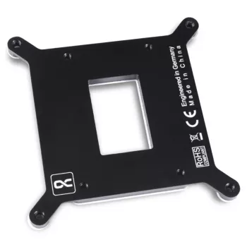 Alphacool 13072 metāla aizmugures plāksne melna 86x67x86mm