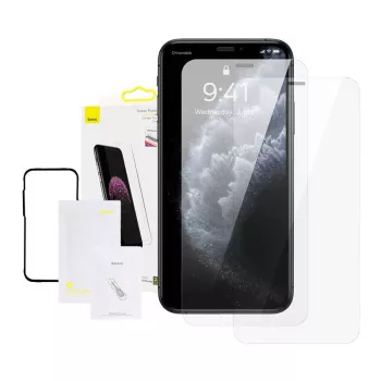 Rūdīta stikla ekrāna aizsargs Baseus SGBL060302 iPhone XS Max / 11 Pro Max 0,3 mm 2 gab.