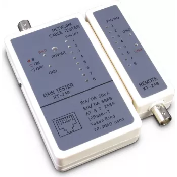 Tīkla kabeļa testeris Inter-Tech 88887209 Pelēks