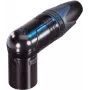 NEUTRIK XLR savienotājs, spraudnis, leņķveida, 4 polu, melns NC4MRX-B