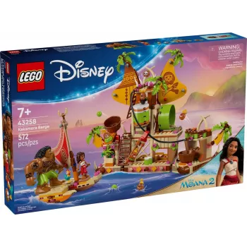 LEGO Disney Kakamora Barge komplekts 43258 — 572 detaļas, 2 minifigūras, vecumam no 7 gadiem