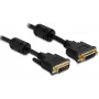 DVI-I kabelis DeLOCK 83106 1m Melns