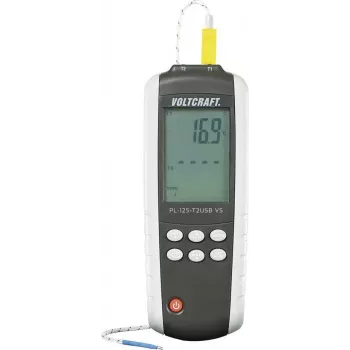 VOLTCRAFT PL-125-T2 temperatūras mērīšanas instruments -200 līdz +1372 °C, zonde K, J