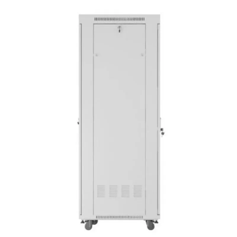 Brīvi stāvošs serveru skapis LANBERG FF01-6842-12SL 42U, 600×800 mm, 2121 mm, 1200 kg, IP20, pelēks