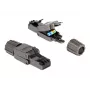 Tīkla kabelis DeLOCK RJ45 spraudnis Cat.8.1 STP bezinstrumentu Melns