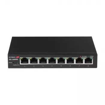 Edimax GS-5008E tīkla slēdzis Pārvaldāms Gigabit Ethernet (10/100/1000) Melns