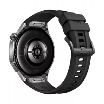 Viedpulkstenis HUAWEI WATCH GT5 Pro 46mm — 1,43 collu AMOLED, GPS, 524 mAh, titāna korpuss, melna siksniņa