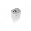Vadu mobilās ierīces lādētājs NATEC NUC-2140, 30W, USB-C PD 3.0 + USB-A, Samsung AFC, Balts
