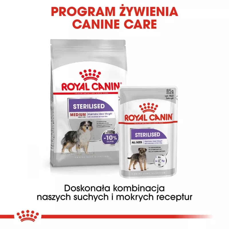 ROYAL CANIN Medium Sterilised sausā suņu barība - 3 kg