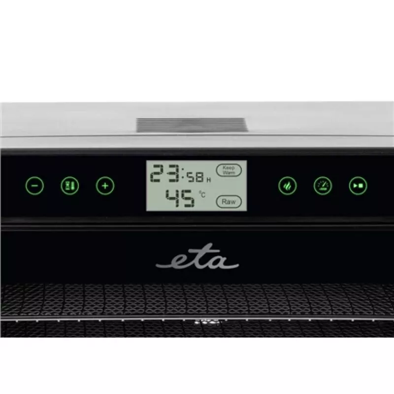 ETA Vital Air II ETA230290000 augļu žāvētājs, 10 paplātes, 650 W, melns