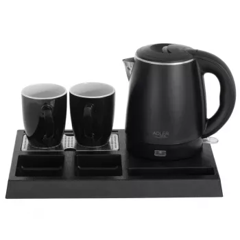 Elektriskā tējkanna Adler AD 1387, 1 L, 220–240V, 1000–1300W, balta