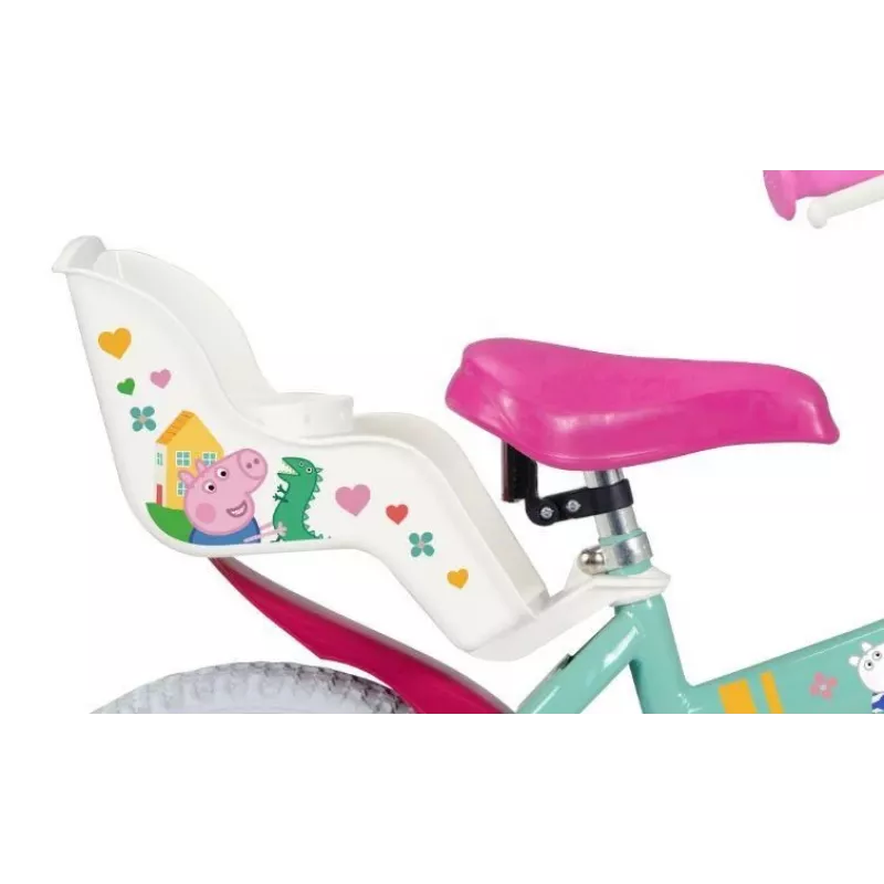 Bērnu velosipēds Toimsa Peppa Pig 14 collu, zaļš, 3–5 gadiem