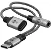 Goobay Adapter USB-C™ uz USB-C™ un 3,5 mm AUX (74524)