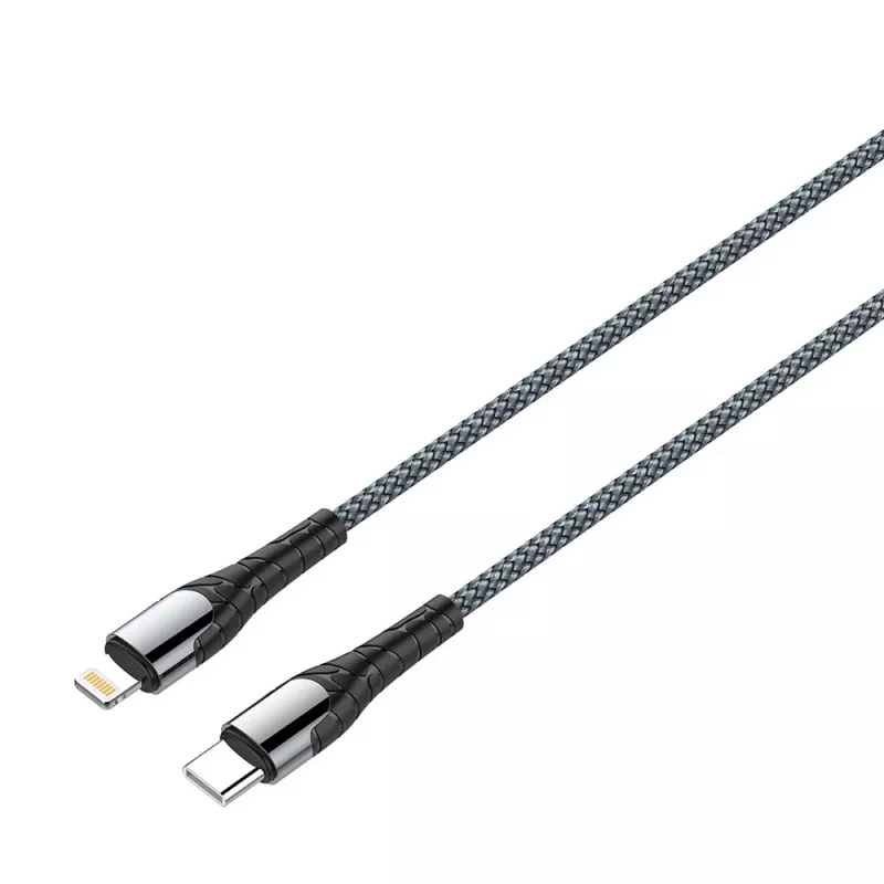 ColorWay Kabelis Type-C - Apple Lightning (PD ātrā uzlāde) 3.0A (30W), 1m | CW-CBPDCL033-GR