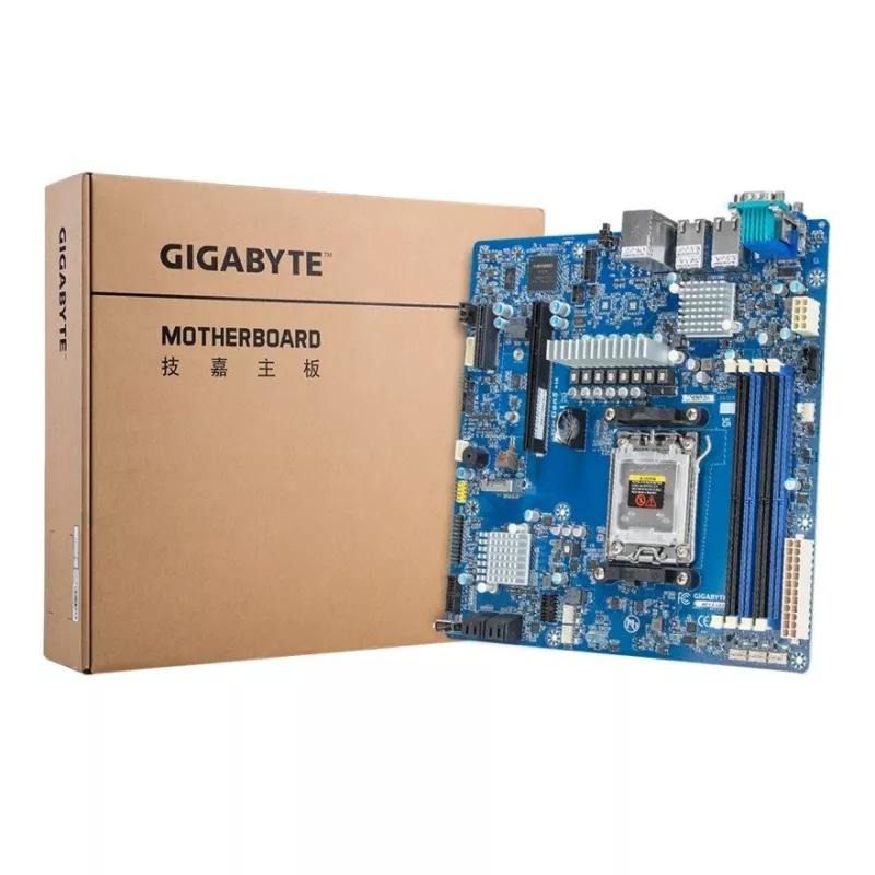 Gigabyte MC13-LE1 serveru mātesplate, AMD B650E, Socket AM5 (AMD EPYC 4004/Ryzen 7000/9000), micro-ATX, 4x DIMM, 4x SATA, 1x M.2, 2x 10GbE, IPMI