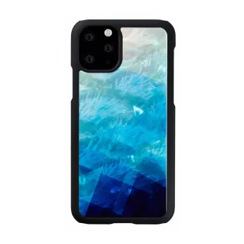 Aizsargmaciņš viedtālrunim iKins iPhone 11 Pro — zilā ezera un melna krāsu kombinācija