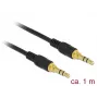 Audio kabelis 3.5 mm vīriešu stereo, 1 m, DeLOCK 85547