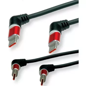 ROLINE USB 2.0 spoles lādēšanas kabelis C-C ST/ST 60W 1.5m - Kabelis - Digitālie/Dati (11.02.8350)