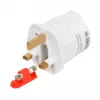 Strāvas adapteris IBOX iaukeu ar maināmiem Lielbritānijas (G tips) un Eiropas (E tips) kontaktdakšiem, 100–240V 50/60Hz, 7.5A, balts