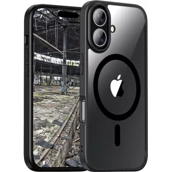 JT Berlin BackCase Pankow Hybrid MagSafe Apple iPhone 17 melns/caurspīdīgs (11159)